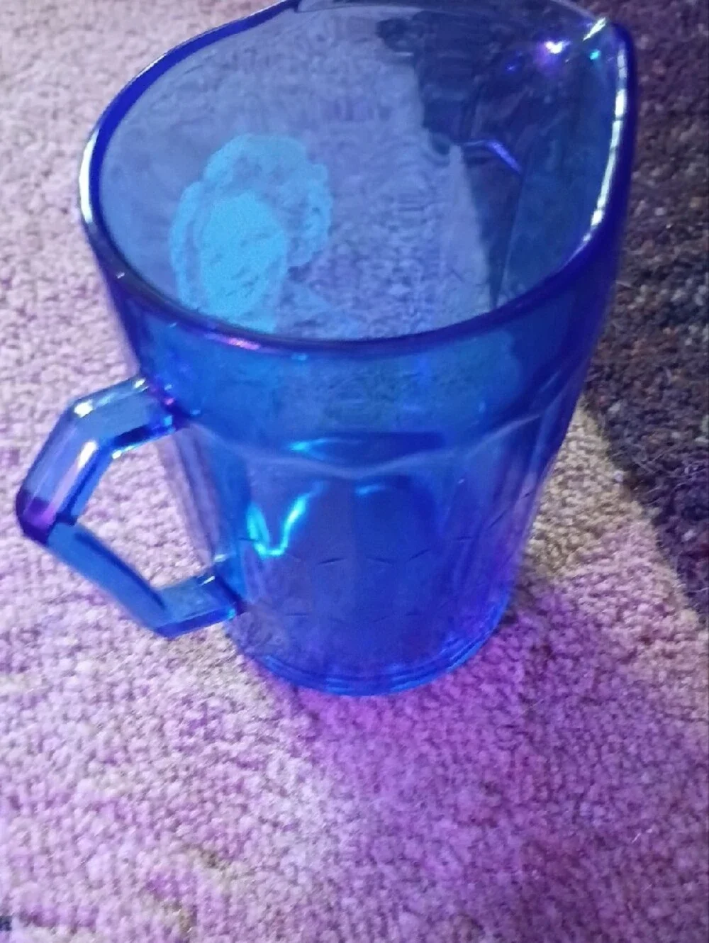 Blue Shirley Temple Collectible Pitcher